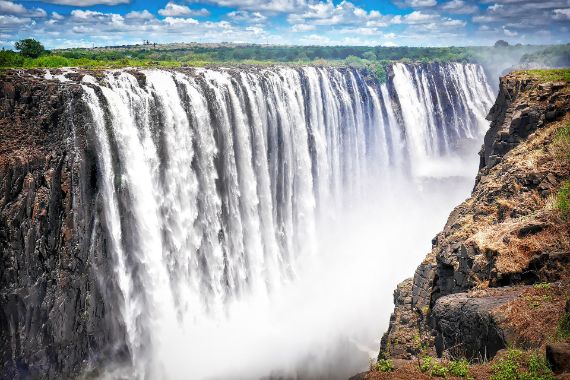 Die Victoriafälle in Simbabwe